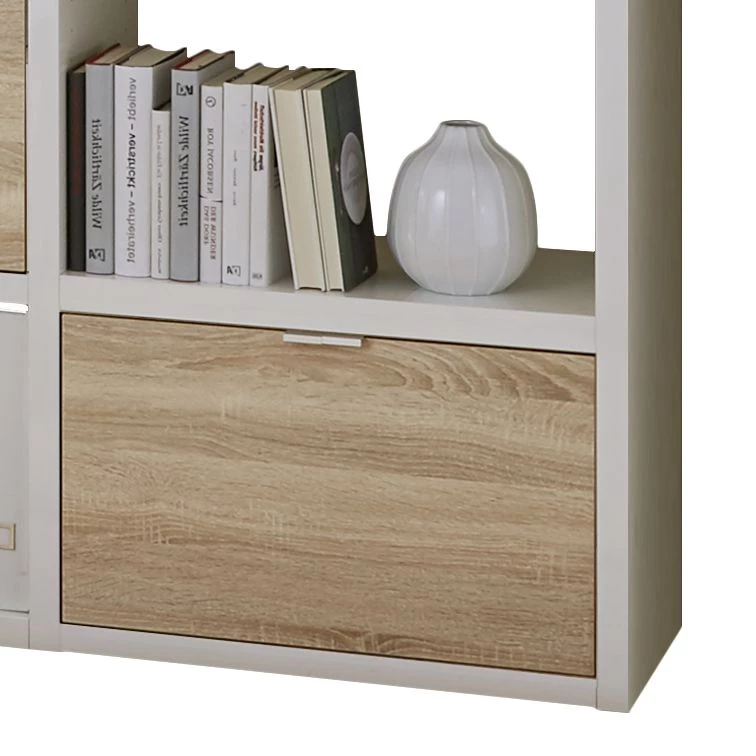 Fredriks Etagère Concept VII - Blanc brillant / Imitiation chêne 3 Fredriks Etagère Concept VII - Blanc brillant / Imitiation chêne – Image 3