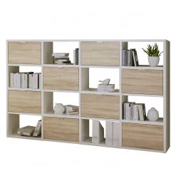 Fredriks Etagère Concept VII - Blanc brillant / Imitiation chêne