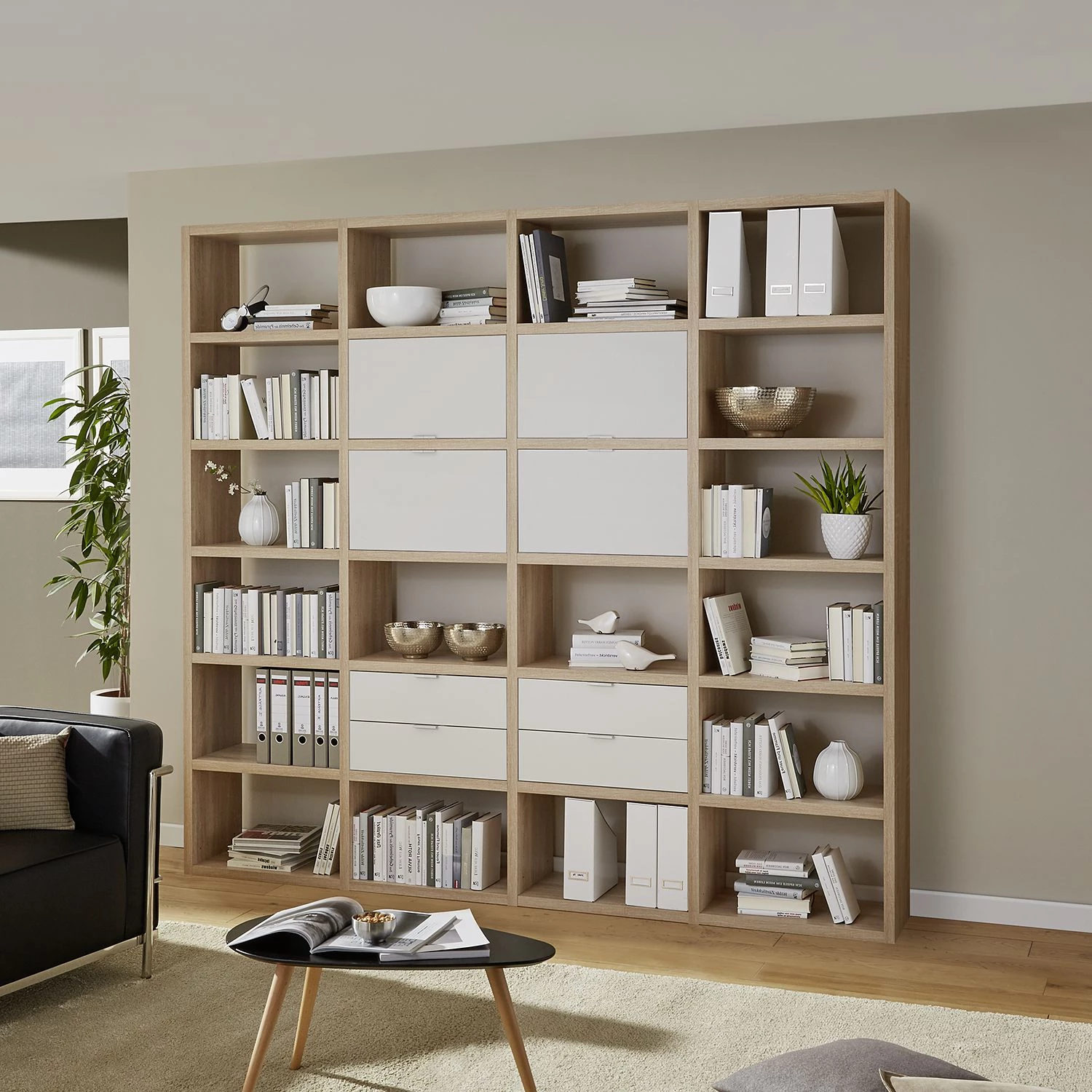 Fredriks Etagère Concept VIII - Imitation chêne / Blanc 2 Fredriks Etagère Concept VIII - Imitation chêne / Blanc – Image 2