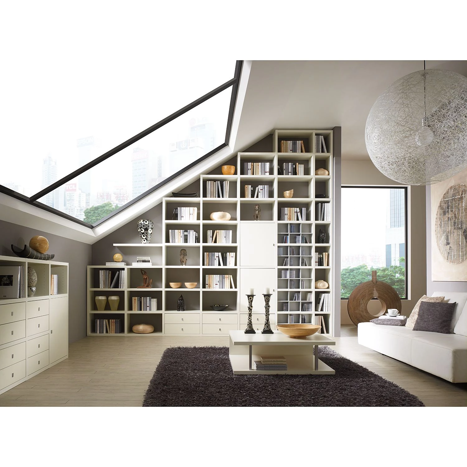 Fredriks Étagère Concept XVII - Blanc brillant 2 Fredriks Étagère Concept XVII - Blanc brillant – Image 2