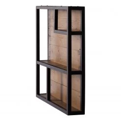 Ars manufacti Étagère Grasby - Pin recyclé / Métal - Pin foncé / Noir -Meubles de salle à manger Soldes Magasin regal grasby altholz pinie metall pinie dunkel schwarz 4884816