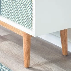 Mørteens Étagère Lindholm III - Blanc / Chêne massif -Meubles de salle à manger Soldes Magasin regal lindholm iii weiss eiche massiv 3192465