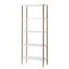 Mørteens Étagère Opalanka - Partiellement en chêne massif - Blanc / Chêne