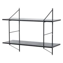 Mørteens Étagère Oxbow II - Paulownia massif / Métal - Paulownia Noir