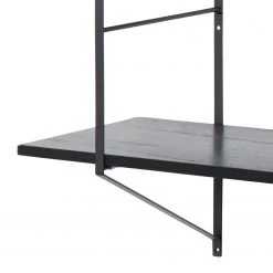 Mørteens Étagère Oxbow II - Paulownia massif / Métal - Paulownia Noir -Meubles de salle à manger Soldes Magasin regal oxbow ii paulownia massiv schwarz 4562384