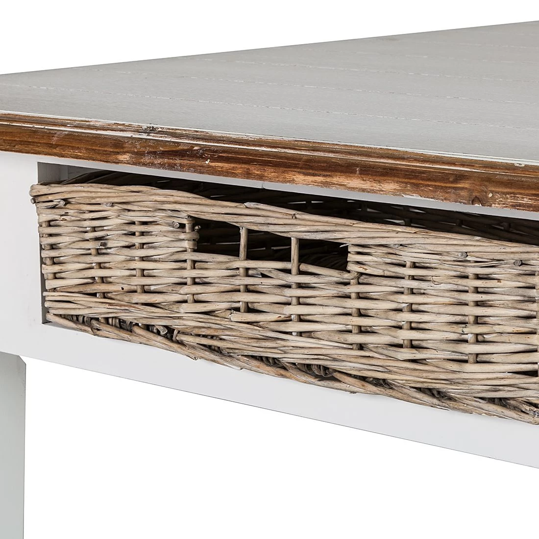 Maison Belfort Table Rieux - Corbeilles en rotin - 90 x 90 cm 2 Maison Belfort Table Rieux - Corbeilles en rotin - 90 x 90 cm – Image 2