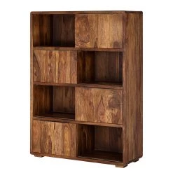 Ars Natura Étagère à portes coulissantes Trangle - Sheesham massif -Meubles de salle à manger Soldes Magasin schiebetuerenregal trangle sheesham massiv 702702