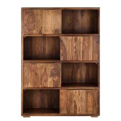 Ars Natura Étagère à portes coulissantes Trangle - Sheesham massif -Meubles de salle à manger Soldes Magasin schiebetuerenregal trangle sheesham massiv 702706