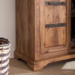 Wolf-Möbel Armoire Bombay II - Sheesham massif -Meubles de salle à manger Soldes Magasin schrank bombay sheesham massiv natur 3459309