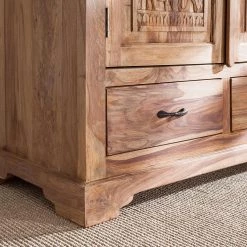 Wolf-Möbel Armoire Bombay - Sheesham massif -Meubles de salle à manger Soldes Magasin schrank bombay sheesham massiv natur 3459333