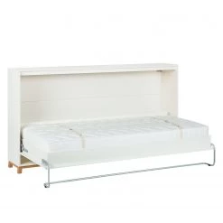 Mørteens Lit escamotable Lindholm - 90 x 200cm - Sans matelas -Meubles de salle à manger Soldes Magasin schrankbett laremas buche weiss 3701677