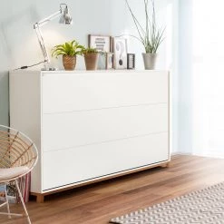 Mørteens Lit escamotable Lindholm - 90 x 200cm - Sans matelas -Meubles de salle à manger Soldes Magasin schrankbett lindholm buche weiss 3723865