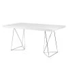 Temahome Table Hueva - Blanc / Chrome - Largeur : 160 cm