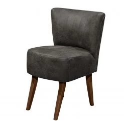 Ars manufacti Fauteuil Rotnes - Basalte - Marron foncé