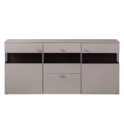 GWINNER Buffet Anzio - Mat fango / Chêne de poutre - Avec éclairage -Meubles de salle à manger Soldes Magasin sideboard anzio ohne beleuchtung 4524156