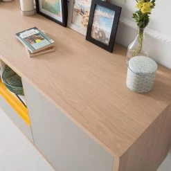 Studio Copenhagen Buffet Caspito - Chêne / Gris clair -Meubles de salle à manger Soldes Magasin sideboard caspito hellgrau eiche 4373664