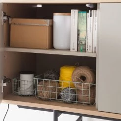 Studio Copenhagen Buffet Caspito - Chêne / Gris clair -Meubles de salle à manger Soldes Magasin sideboard caspito hellgrau eiche 4373668