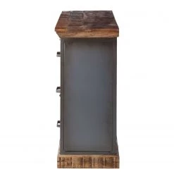 Ars manufacti Console Hunter - Manguier massif / Métal - Manguier / Gris bleu -Meubles de salle à manger Soldes Magasin sideboard hunter mango massiv metall mango blaugrau 4414516