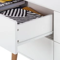 Mørteens Buffet Lindholm V - Chêne partiellement massif -Meubles de salle à manger Soldes Magasin sideboard lindholm v weiss matt eiche massiv 358655