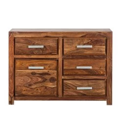 Ars Natura Buffet Ohio I - Sheesham massif ciré -Meubles de salle à manger Soldes Magasin sideboard ohio breite 115cm sheesham massiv 1351999