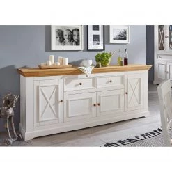 Maison Belfort Buffet Ummanz I - Epicéa blanc -Meubles de salle à manger Soldes Magasin sideboard ummanz i kiefer massiv kiefer weiss kiefer honig 5088608