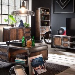 Ars manufacti Buffet Wharton I - Partiellement en acacia massif / Acier 16 Ars manufacti Buffet Wharton I - Partiellement en acacia massif / Acier -Meubles de salle à manger Soldes Magasin sideboard wharton i mango teilmassiv stahl 5212056