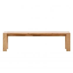 Ars Natura Banc Bruce - Chêne - Largeur : 225 cm -Meubles de salle à manger Soldes Magasin sitzbank bruce eiche massiv eiche 225 cm 3938620