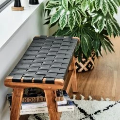 Eva Padberg Collection Banquette Bourbourg - Noir / Teck 13 Eva Padberg Collection Banquette Bourbourg - Noir / Teck -Meubles de salle à manger Soldes Magasin sitzbank cryon echtleder teak massiv schwarz braun 4702856