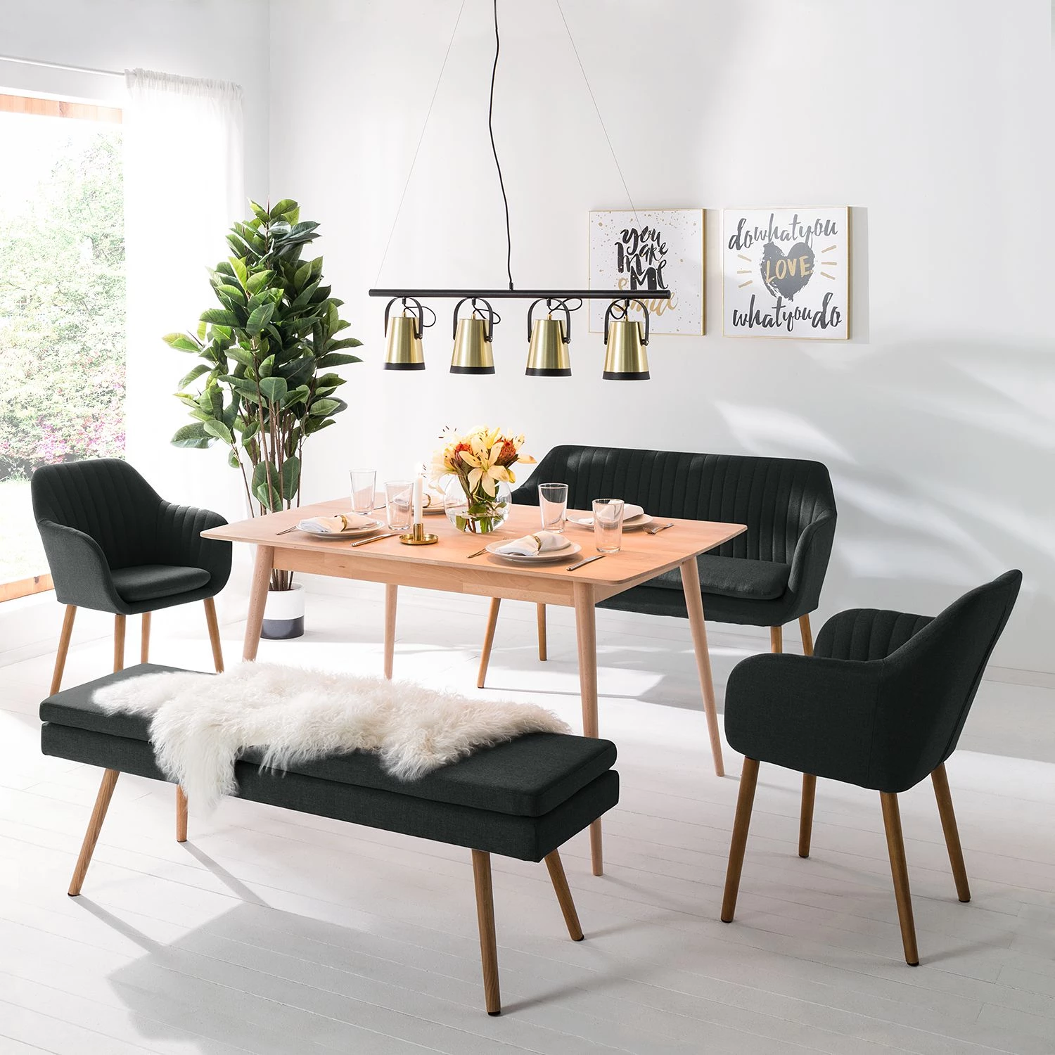 Mørteens Banquette Nicholas - Anthracite 2 Mørteens Banquette Nicholas - Anthracite – Image 2