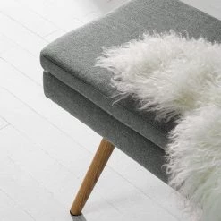 Mørteens Banquette Nicholas - Granit -Meubles de salle à manger Soldes Magasin sitzbank nicholas webstoff eiche massiv granit 4700260