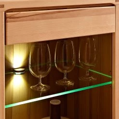 Ars Natura Vitrine NatureStar - Butoir à droite -Meubles de salle à manger Soldes Magasin standvitine rechts naturestar kernbuche teilmassiv 1427558