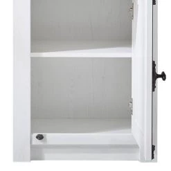 Maison Belfort Vitrine Geestland - Imitation pin blanc -Meubles de salle à manger Soldes Magasin standvitrine geestland pinie weiss dekor 4535452