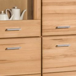 Naturoo Armoire vitrine Lombok I - Partiellement en bois massif -Meubles de salle à manger Soldes Magasin standvitrine lombok ii teilmassiv wildeiche 5004032