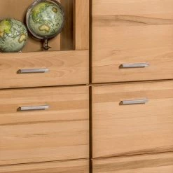 Naturoo Armoire vitrine Lombok II - Partiellement en bois massif -Meubles de salle à manger Soldes Magasin standvitrine lombok iii teilmassiv wildeiche 5004088