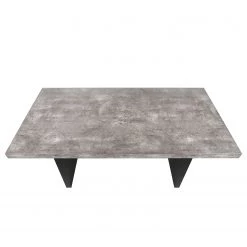 Temahome Table Detroit I - Imitation béton / Noir mat -Meubles de salle à manger Soldes Magasin temahome speisen 05 01 2017 4318996