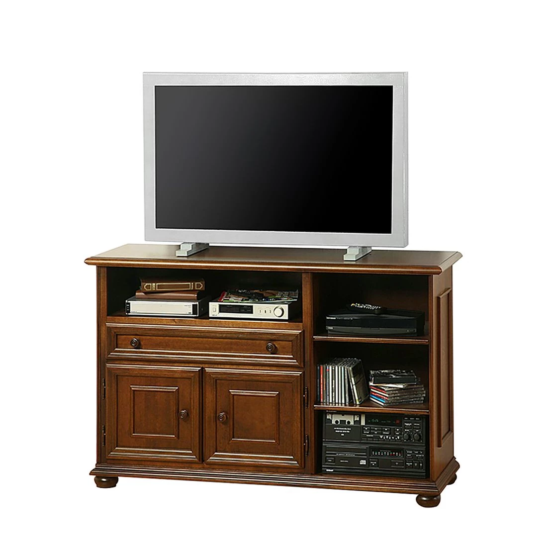 Montreux Meuble TV Arabella - Partiellement en tulipier massif - Aspect vieilli teinté et verni 1 Montreux Meuble TV Arabella - Partiellement en tulipier massif - Aspect vieilli teinté et verni