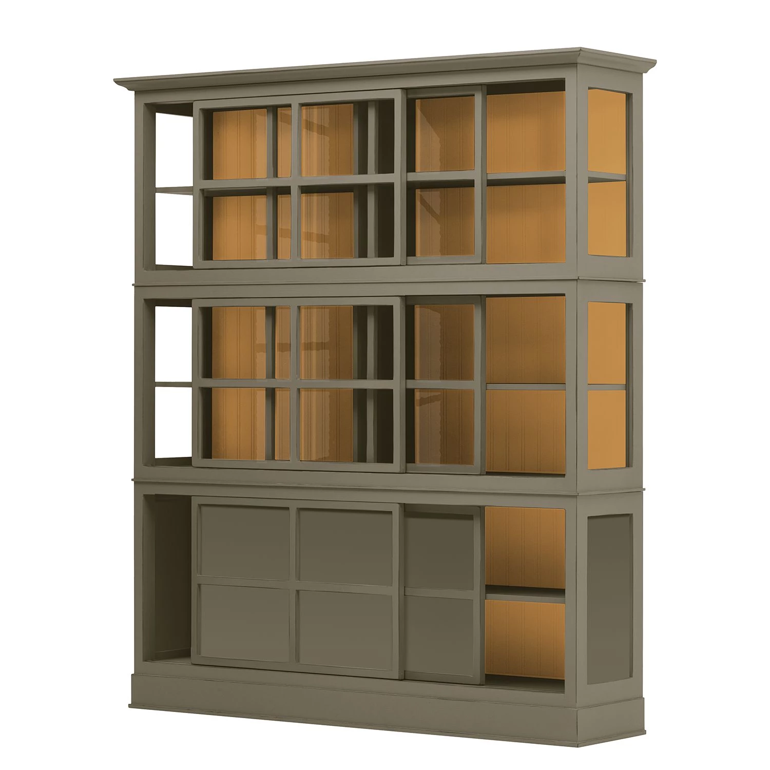 Maison Belfort Vitrine Azjana - Granite / Pin couleur miel 3 Maison Belfort Vitrine Azjana - Granite / Pin couleur miel – Image 3