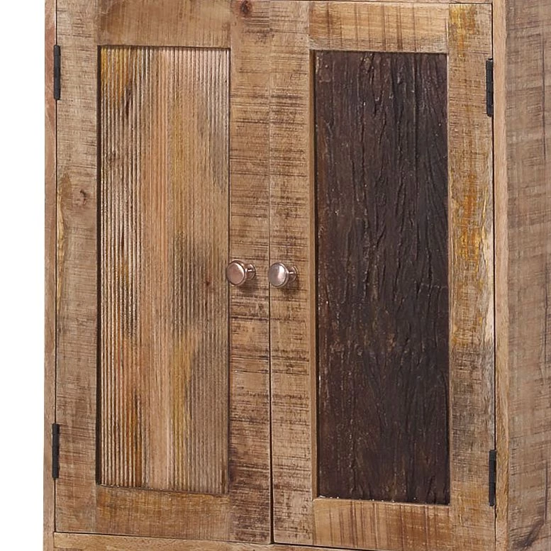 Ars manufacti Vitrine Curenna - Manguier partiellement massif - Manguier / Marron 2 Ars manufacti Vitrine Curenna - Manguier partiellement massif - Manguier / Marron – Image 2