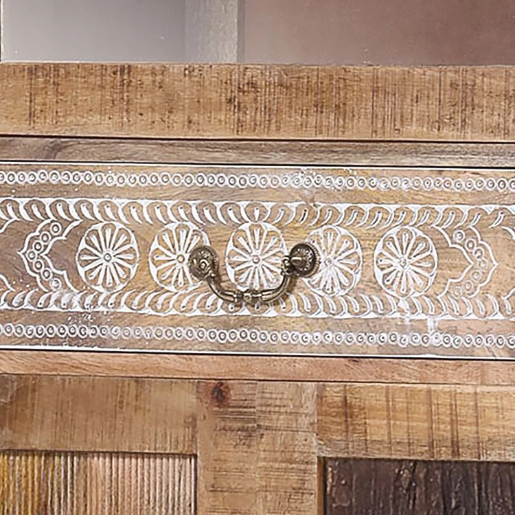 Ars manufacti Vitrine Curenna - Manguier partiellement massif - Manguier / Marron 3 Ars manufacti Vitrine Curenna - Manguier partiellement massif - Manguier / Marron – Image 3