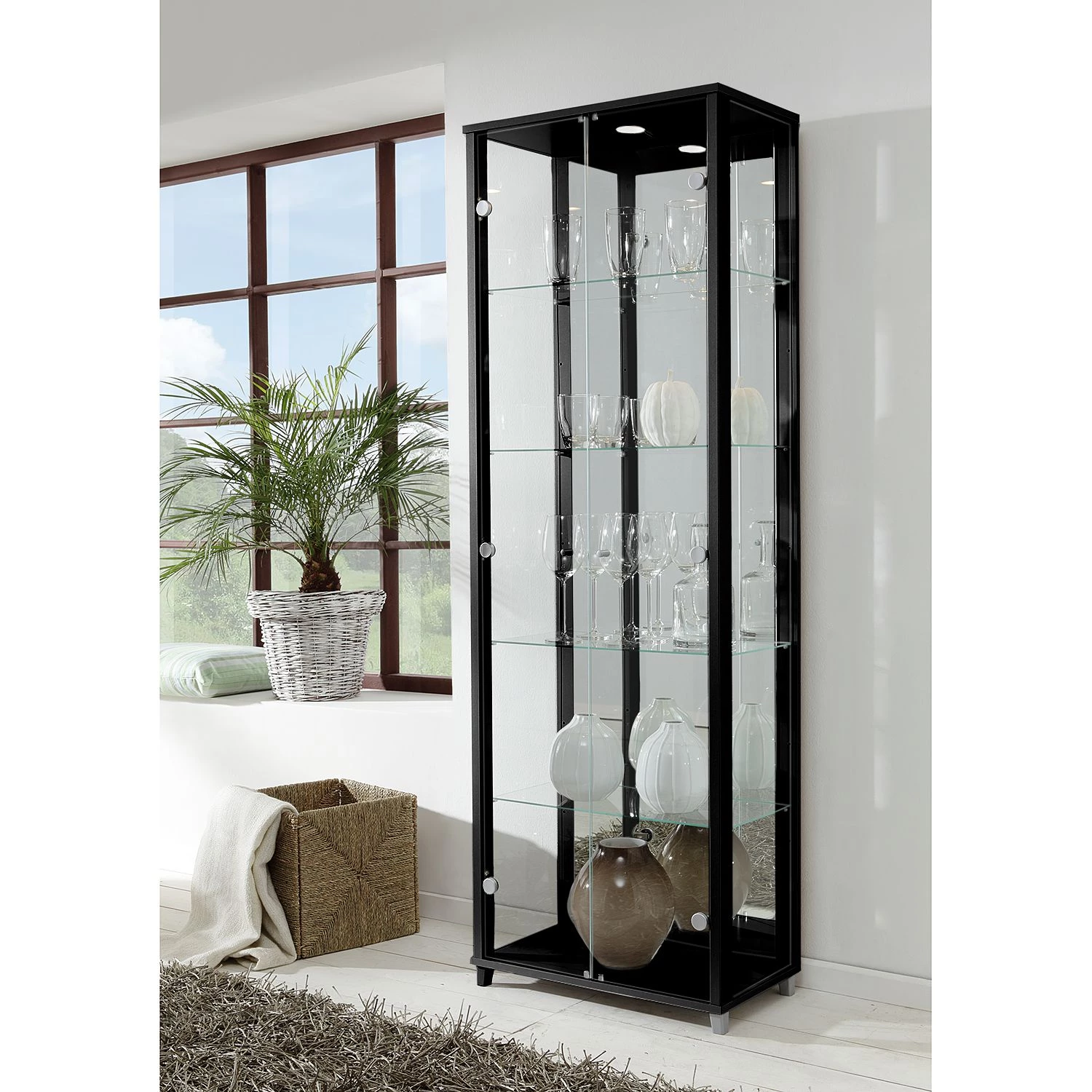 Loftscape Armoire vitrine Exhibit III - Noir 2 Loftscape Armoire vitrine Exhibit III - Noir – Image 2