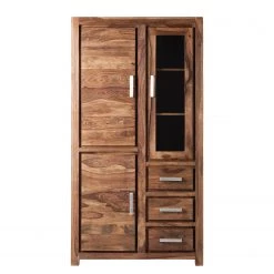 Ars Natura Armoire vitrine Ohio - Sheesham massif -Meubles de salle à manger Soldes Magasin vitrinenschrank ohio sheesham massiv 4203120