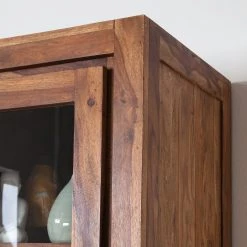 Ars Natura Armoire vitrine Ohio - Sheesham massif -Meubles de salle à manger Soldes Magasin vitrinenschrank ohio sheesham massiv 4257536