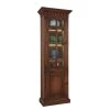 Ridgevalley Armoire vitrine Vicuna II - Pin massif - Marron - Sans éclairage