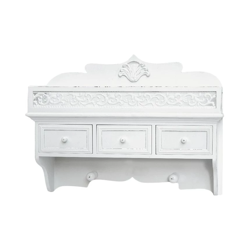 Maison Belfort Etagère murale Vermont I - Paulownia partiellement massif 1 Maison Belfort Etagère murale Vermont I - Paulownia partiellement massif