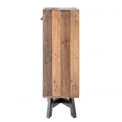 Ars manufacti Étagère à vin Tamati - Pin ancien / Métal - Pin foncé / Noir -Meubles de salle à manger Soldes Magasin weinregal tamati altholz pinie metall pinie dunkel schwarz 4920728