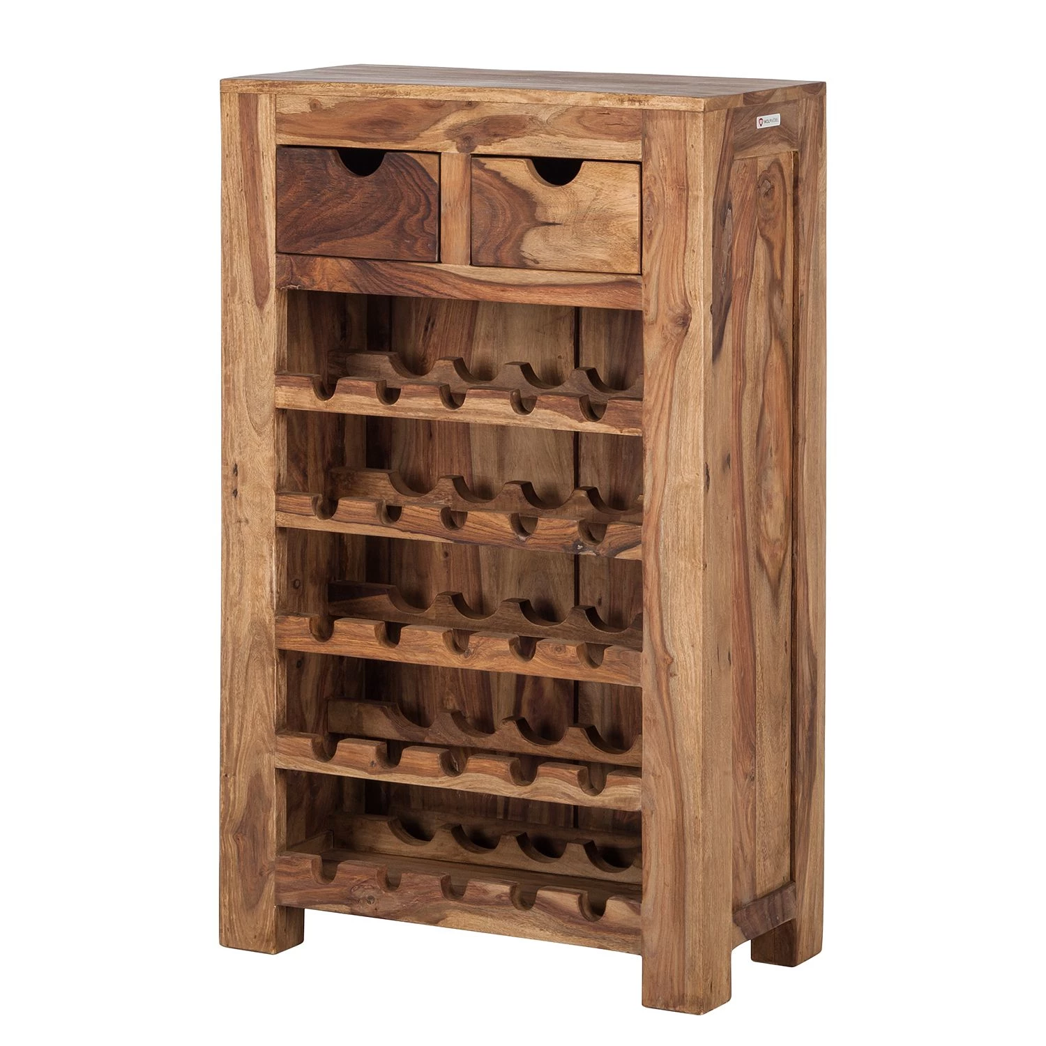 Wolf-Möbel Étagère à vin Yoga I - Sheesham massif 1 Wolf-Möbel Étagère à vin Yoga I - Sheesham massif