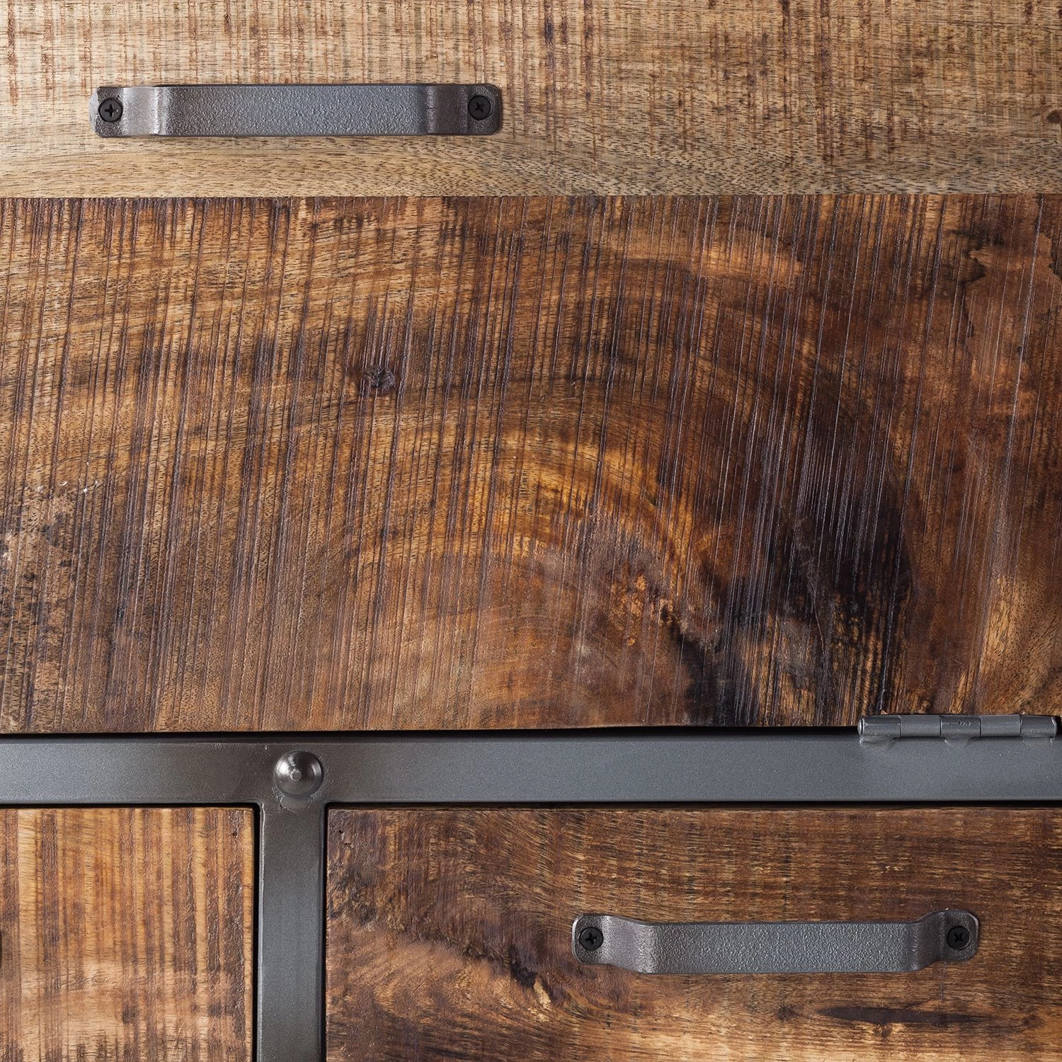 Ars manufacti Armoire à vin Hunter - Manguier massif / Métal - Manguier / Gris bleu 9 Ars manufacti Armoire à vin Hunter - Manguier massif / Métal - Manguier / Gris bleu – Image 9