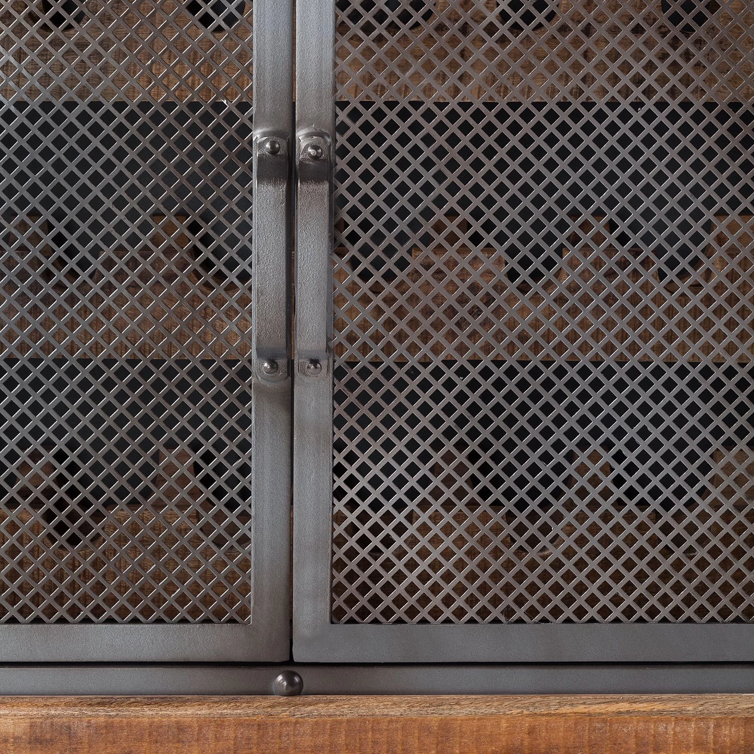 Ars manufacti Armoire à vin Hunter - Manguier massif / Métal - Manguier / Gris bleu 7 Ars manufacti Armoire à vin Hunter - Manguier massif / Métal - Manguier / Gris bleu – Image 7