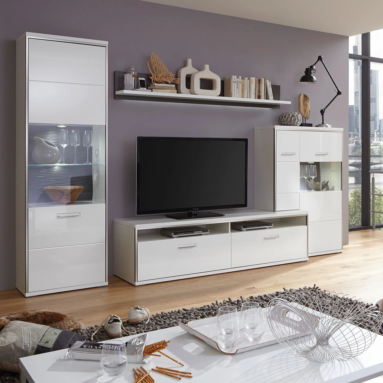 Loftscape Armoire vitrine Kushiro - Butoir à gauche 2 Loftscape Armoire vitrine Kushiro - Butoir à gauche – Image 2