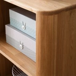 Studio Copenhagen Étagère Loca - Partiellement en chêne sauvage massif - Hauteur : 125 cm -Meubles de salle à manger Soldes Magasin wohnwand loca wildeiche teilmassiv 4920156